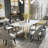 Nordic minimalist marble rectangular dining table-1343431353