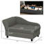 Pet Couch For Small Dogs - Elevated, Grey Cushion With Storage Box Dog Hidden And Soft & Medium-1170111218