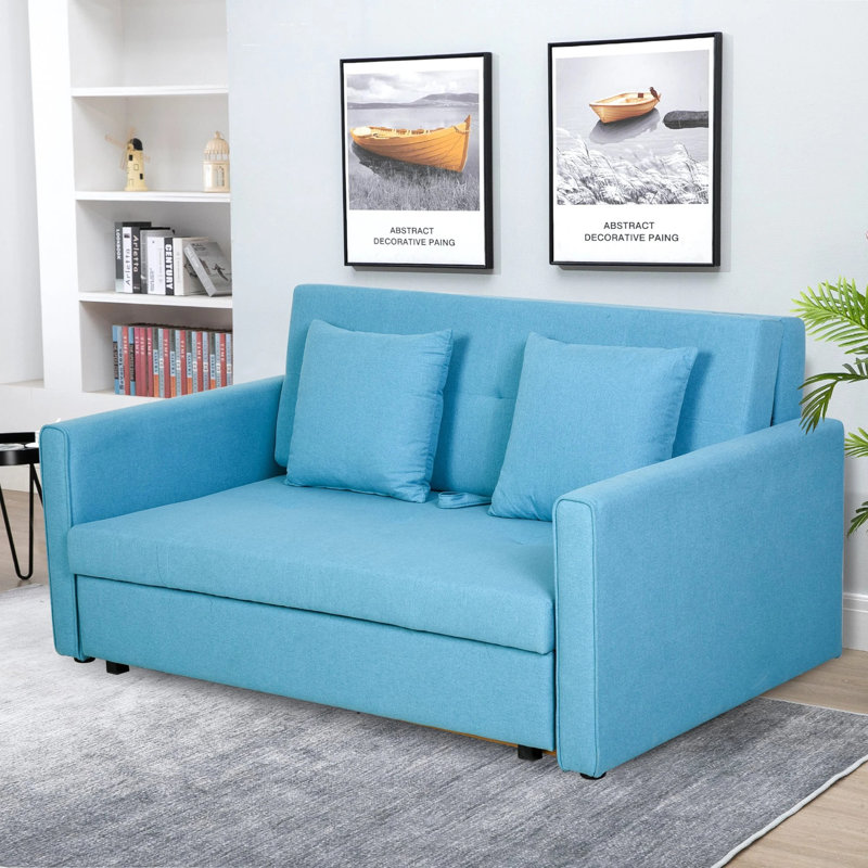 Chaplin 2 Seater Sleeper, Blue