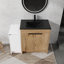 Meuble-lavabo autoportant avec lavabo en céramique et armoires de rangement, porte à fermeture douce-227367792-227367795