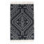 Blue My Mind Southwestern Area Rug in Dark Navy/White-778840304