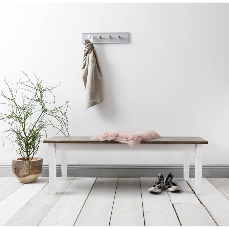 Solid Wood Bench, 40cm H x 157cm W x 40cm D