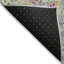 Tapis rose / gris / vert en polyester tissé à la machine Malave-818814255