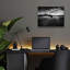 Art mural en verre Latitude Run «Devils Tower Black & White» par Rick Berk-1423924107