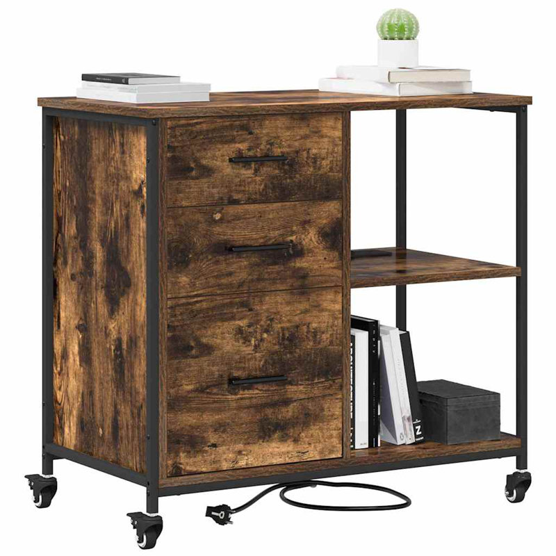 Storage Cabinet, Smoked Oak