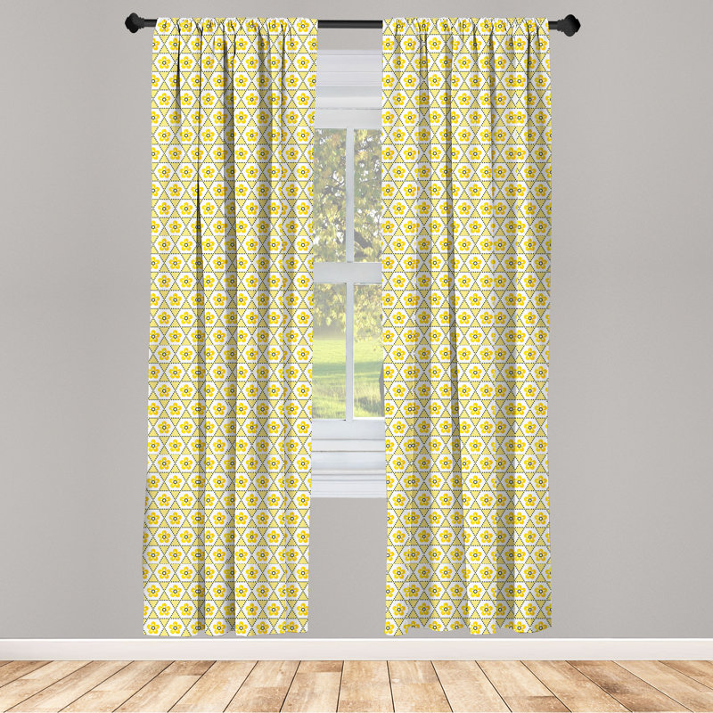 Rideaux 4 panneaux East Urban Home, L 56 po x L 95 po