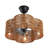 19.7" Scalloped Rattan Ceiling Fan with Remote and Light-399081200