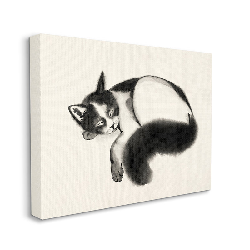 "AC-500" pour chat avec Grace Popp-impression, H 30 po x l 40 po x 1,5 po, Toile tendue