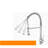 Single Handle Pull Down Kitchen Sink Faucet, Coated Metal, 360 Degree Rotatable Spout, Adjustable Water Flow And Temperature Control Metal Faucet For Kitchen, Coated, Turning