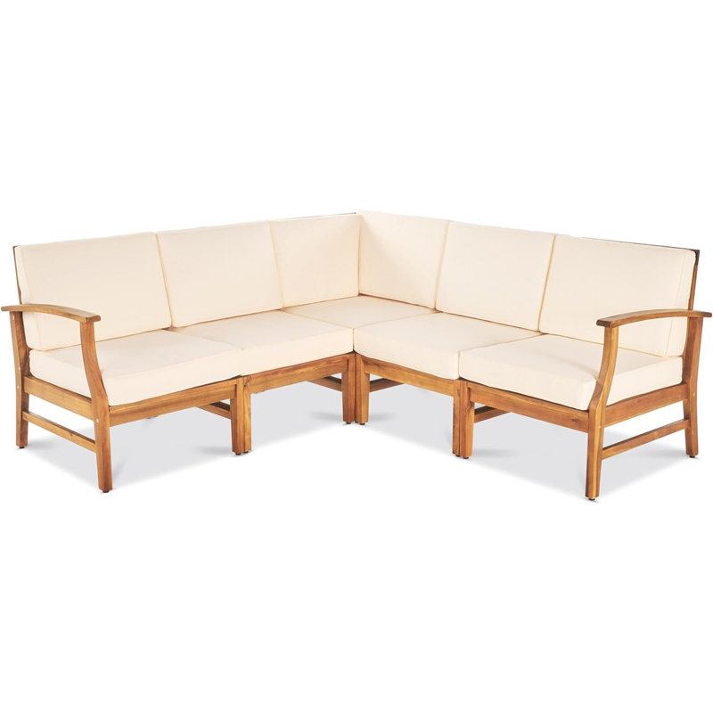 ENSEMBLE DE CANAPÉ 5 PCS PERLA, CRÉME, Cream