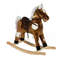 Chaise de cheval à bascule en métal Qab Kids