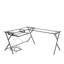 Bureau d'ordinateur en verre transparent Avelyn-114234627