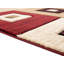 Tapis rouge à motif géométrique Kakarla-1428441260