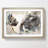 Lion Cub with Its Mother in Abstract - Picture Frame Painting Print-55580748-55580746