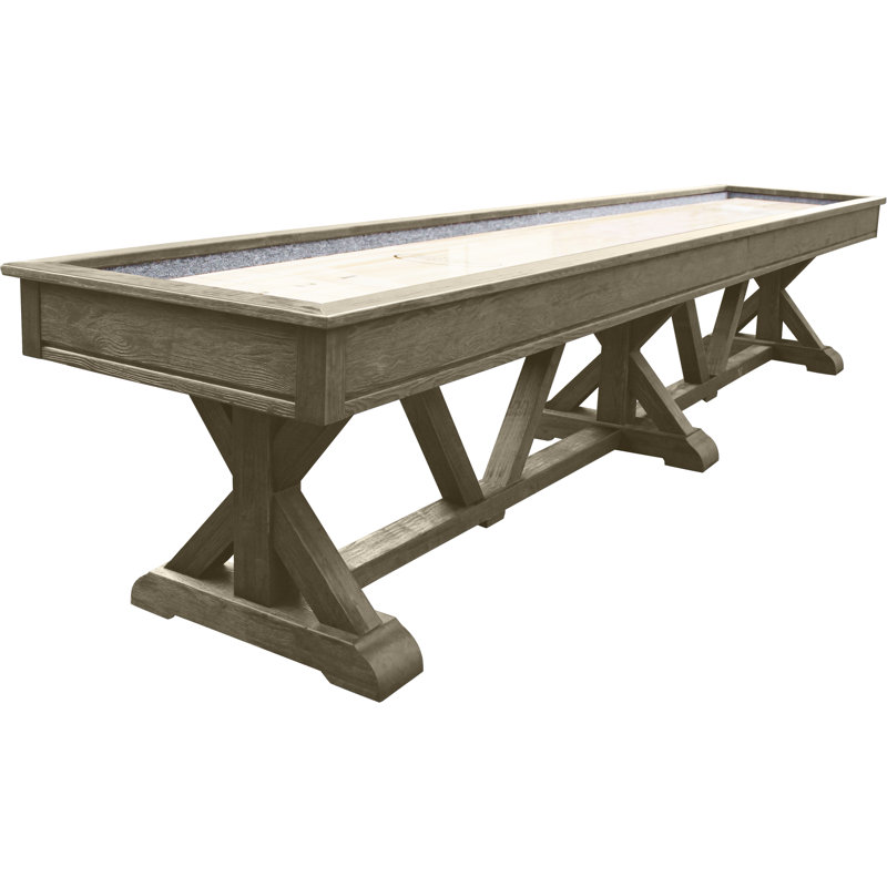 Table de jeu de palets Brazos River Pro-Style, 12 pi, Gris patiné, Buffet Top Not Included