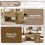 Pedestal Coffee Table with Storage-1148385952