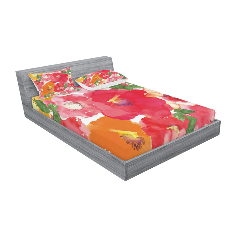 Microfiber Sheet Set, Queen Sheet Set with Fitted Sheet