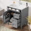 Meuble-lavabo de 30 po avec lavabo supérieur-100166293