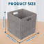 Paniers de rangement 12 "pliables en osier-1107368305