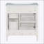 30 Inch Modern Bathroom Vanity with Top Sink, 2 Drawers, and a Tip-out Drawer for Efficient Storage-1309059451