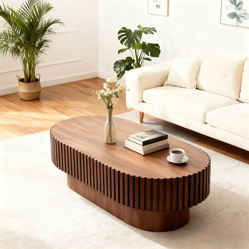 Table basse ovale