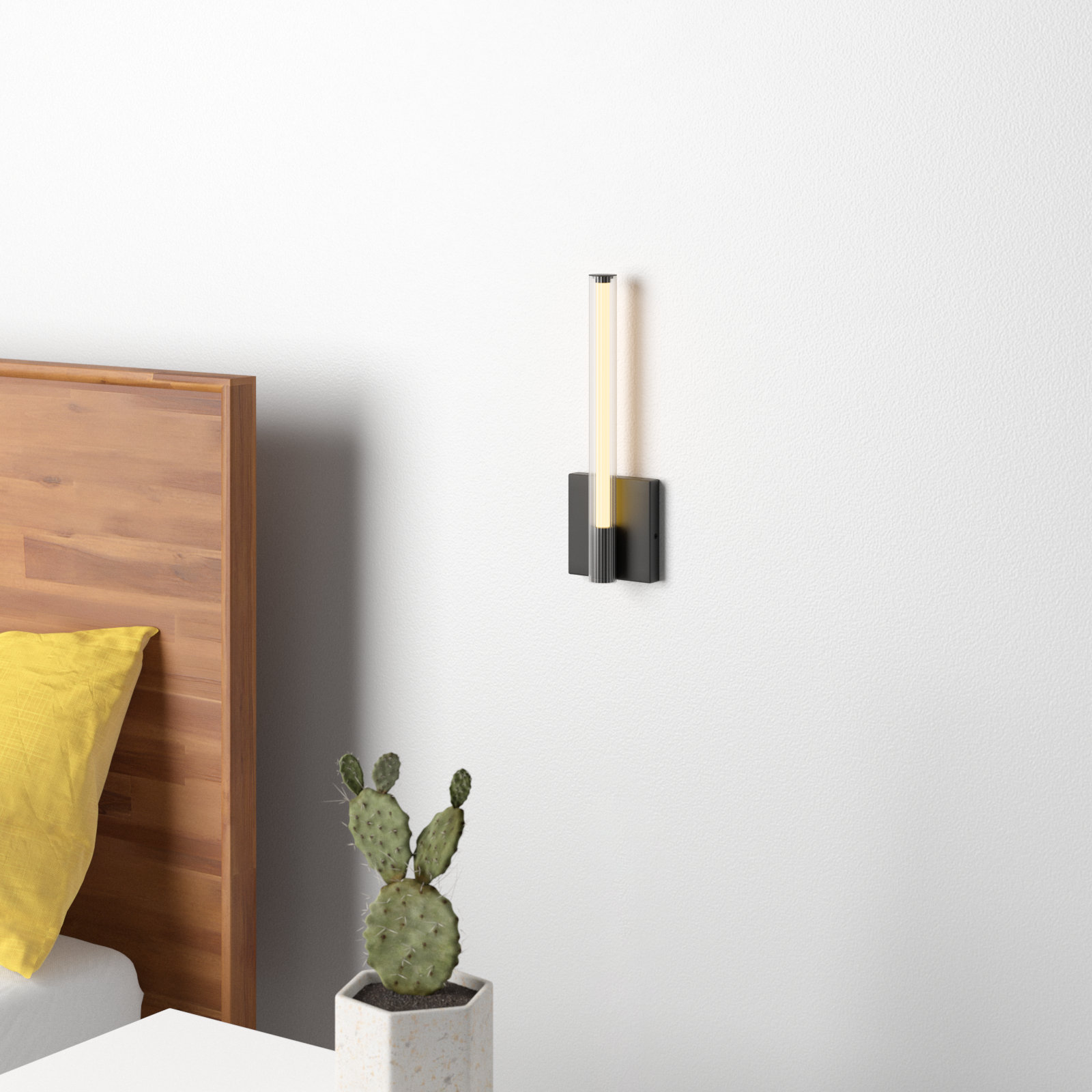 Colbie Single Light Armed Sconce, Black