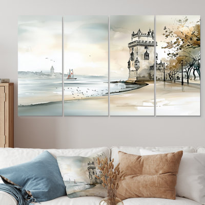 Belém Tower in Portugal - Wall Art - Wall Art De Art Decor Set