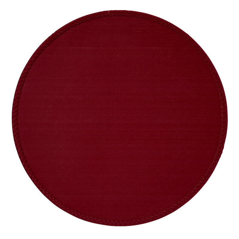 Lexington Vinyl Round Placemats, Red