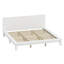 Base de lit moderne à profil bas avec tête de lit élégante et sommier à lattes solides pour le soutien du matelas-354044104