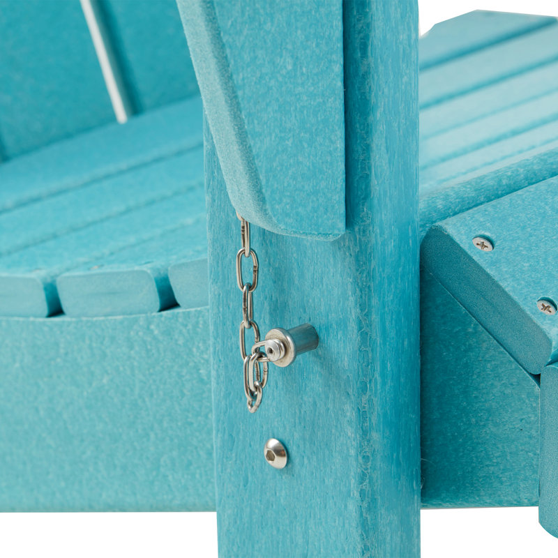 Chaise Adirondack pliante Delman, Bleu clair
