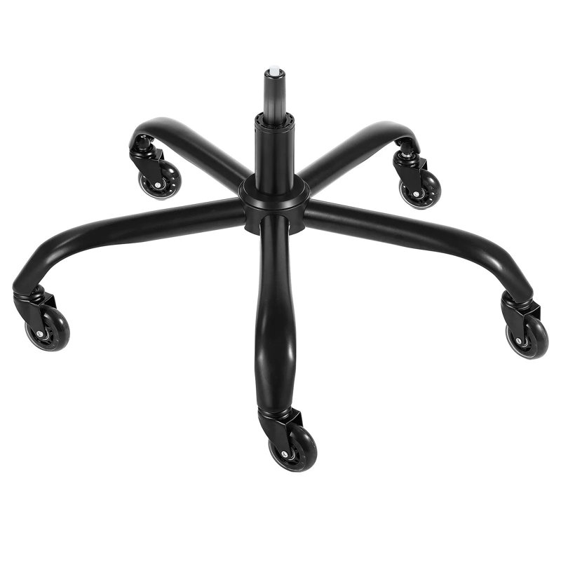 Office Chair Base Replacement, 28", 2500 lbs Static Load Capacity, Heavy Duty Universal Computer Desk Chair Stool Base Part with 5 Casters and Gas Cylinder, Desk Chair Base Replacement, Black