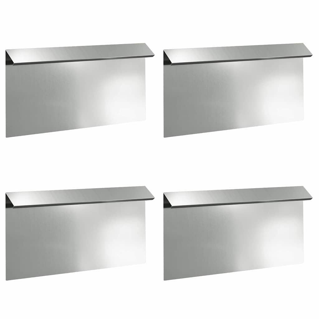 25 cm H x 50 cm W Galvanised Steel