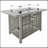 43" Propane Gas Fire Pit Table, 60000 BTU Rectangular Open Weave Wicker Fire Pit With Glass Wind Guard For Outside Patio Deck Garden Backyard-113988196