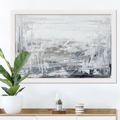«Gray Texture», reproduction encadrée abstraite