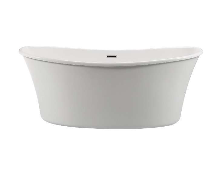 Loretta 2 Freestanding Soaker Tub - Matte, 66.5" L x 42.25"W  x 23.5" H