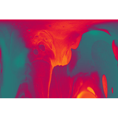 Abstract Backgrounds Lava Liquid Plasma Fantasy by Vsanderson - Wrapped Canvas Print