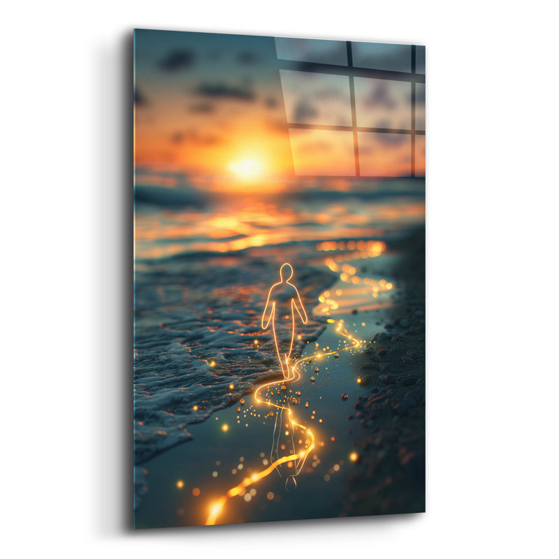 Art mural en verre épique «Missing You» par r3darch0n, 16 po x 24 po