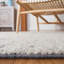 Tapis ivoire / gris en laine tissé à plat à la main Gramer-115499459