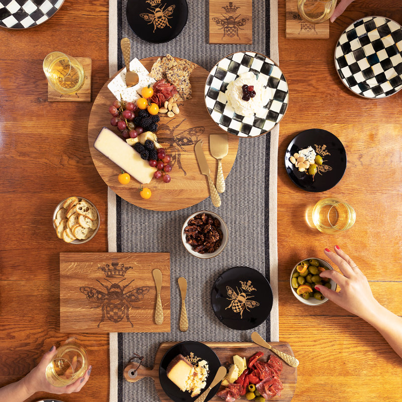 Courtly Check Pedestal Platter