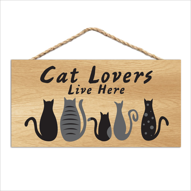 Enseigne de chat «Live Lovers»