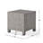 Charmante table d'appoint en rotin de polyéthylène pour une oasis extérieure, rehaussant le style et la fonctionnalité
