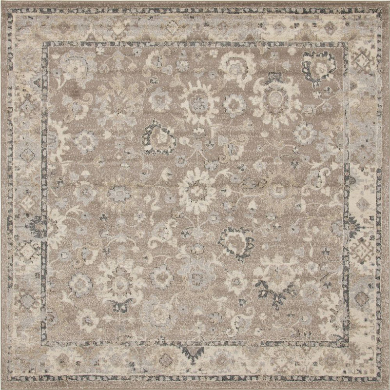 Kalf Abstract Indoor Rug, Square 8'
