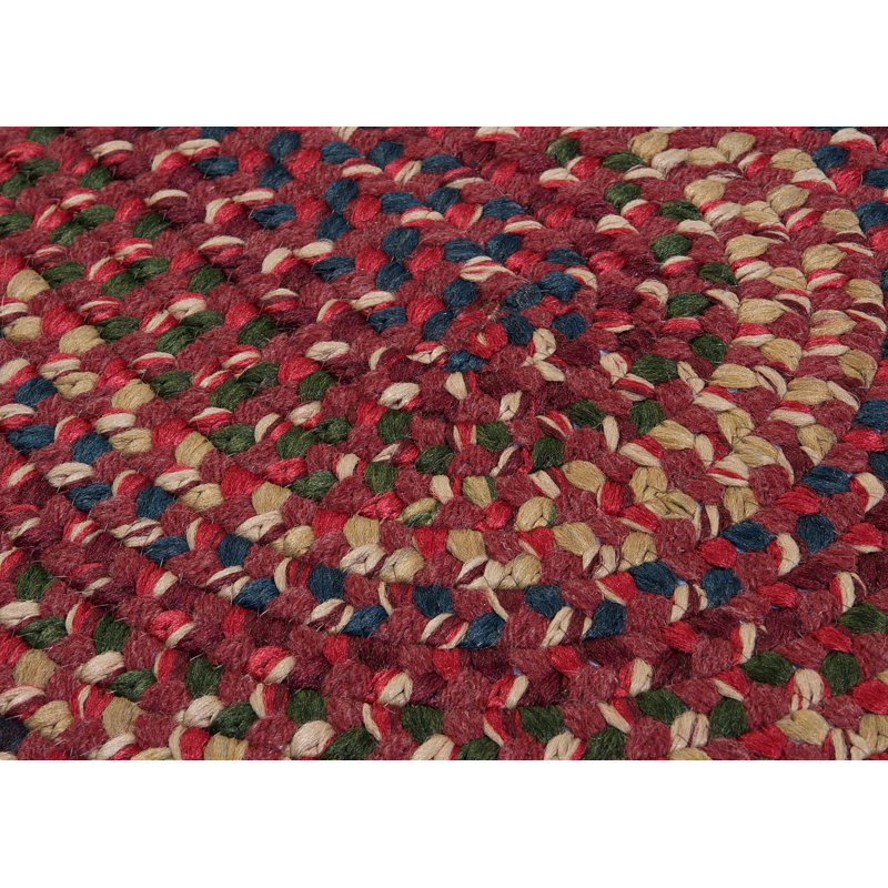Tapis rouge en laine fabriqué à la main Azema, Tapis de couloir de 2 pi x 7 pi