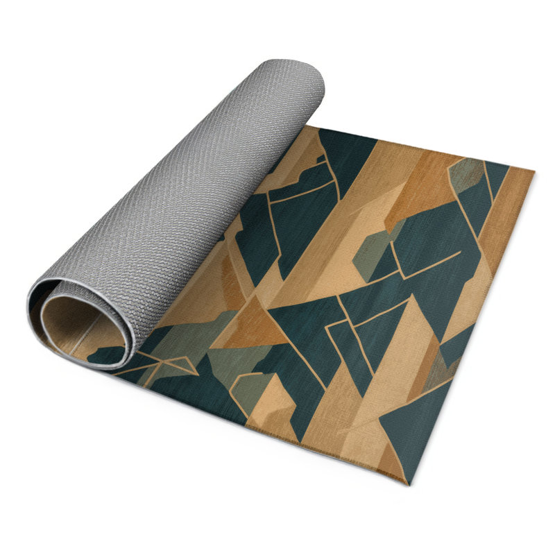 Tapis intérieur et extérieur ArtDeco, Rectangle 5 pi x 7 pi