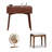 31.5"Vintage Small White Waxwood Vanity Desk