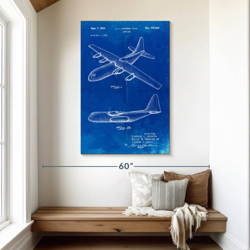 Laelle Lockheed C 130 Hercules Airplane, 48" H x 32" W