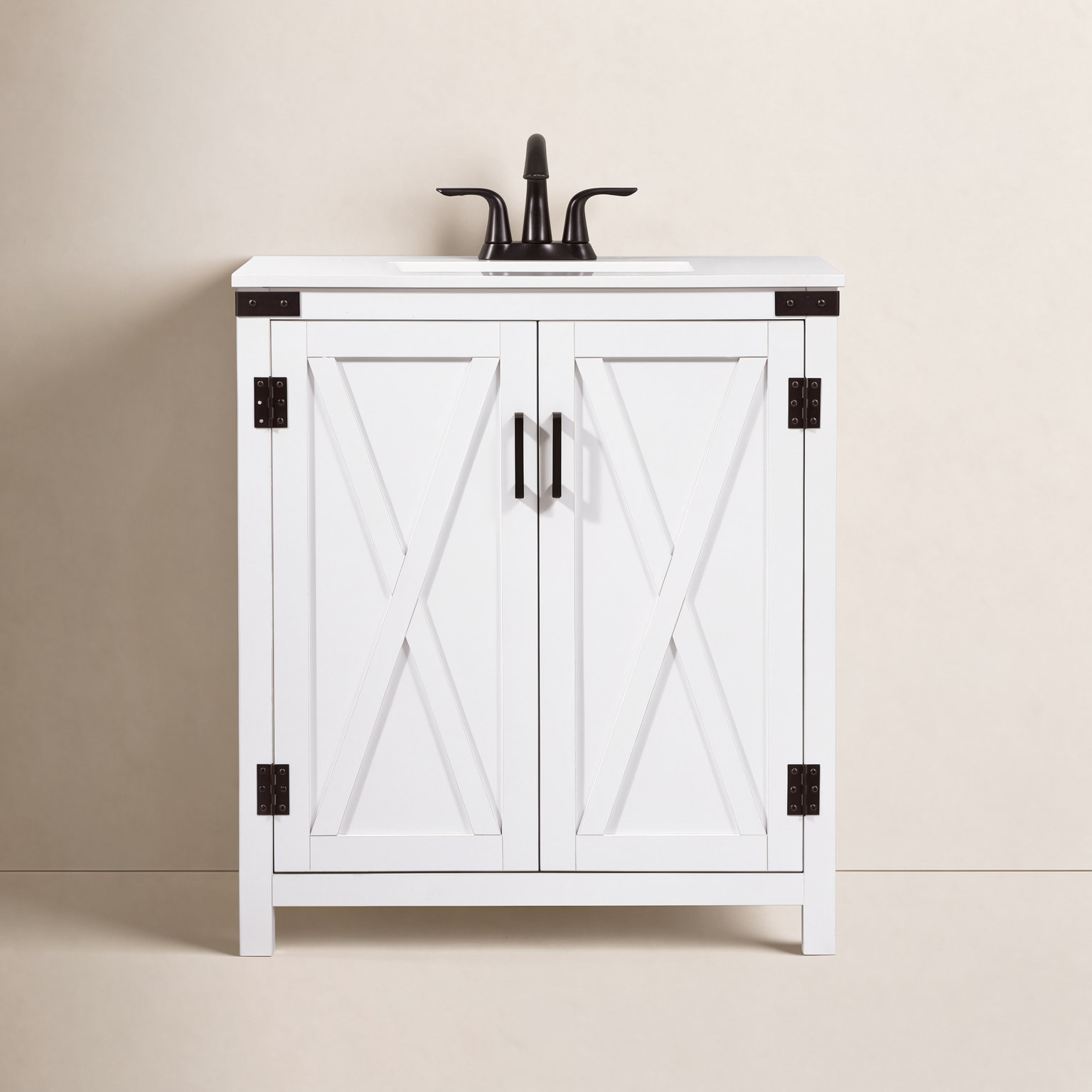 Slayton 30'' Single Bathroom Vanity, White