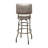 Retro Home Chrome Upholstered Swivel Counter And Bar Stool With Back-107439717-108805921
