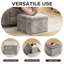 Repose-pieds cubique avec rangement, repose-pieds multifonctionnel, beige-510085689-510085691