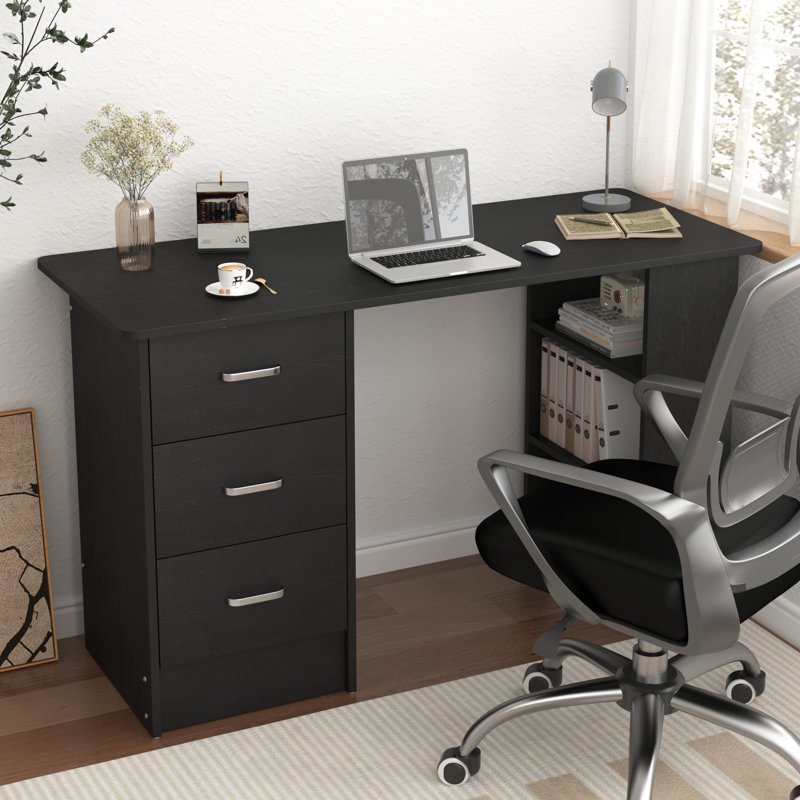 Bureau d'écriture rectangulaire L 47,24 po Lianna, Noir